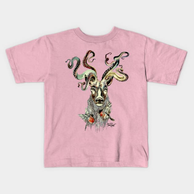 олень Kids T-Shirt by Tina_Host